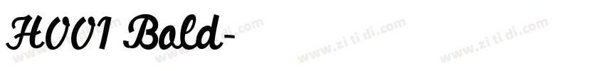 H001 Bold字体转换